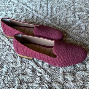Adorable magenta loafers. Never worn.